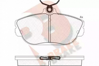 R BRAKE rb1506 -  Комплект тормозных колодок, дисковый тормоз